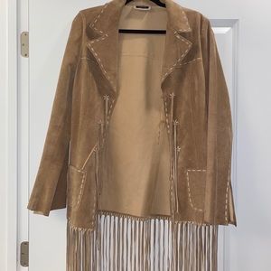 Genuine Leather Fringe Jacket